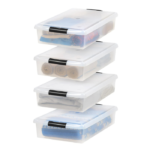 Under Bed Storage Bins with Lids - 4 Pack